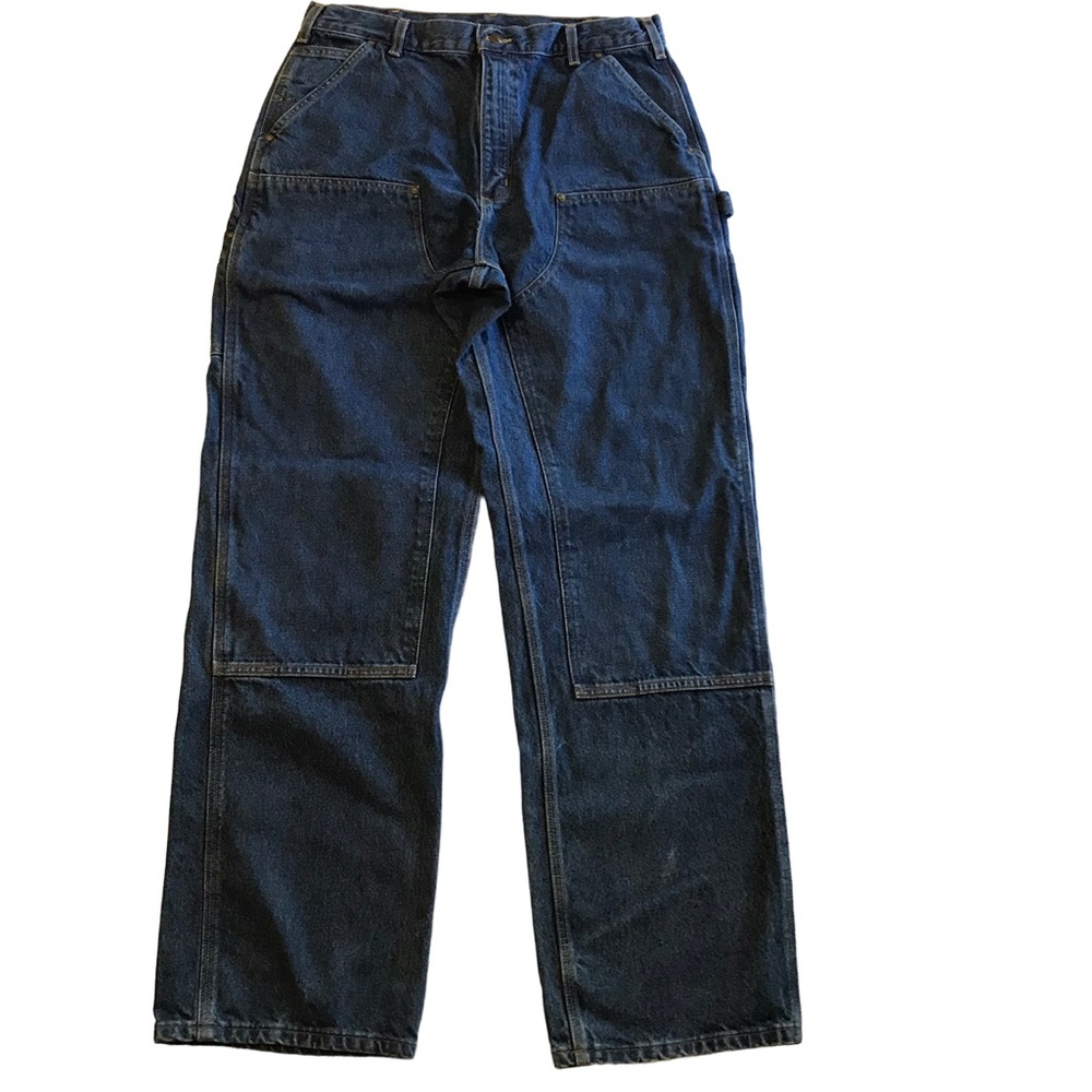 VINTAGE CARHARTT Men's carpenter blue jeans SZ 36x34 Loose Original Fit